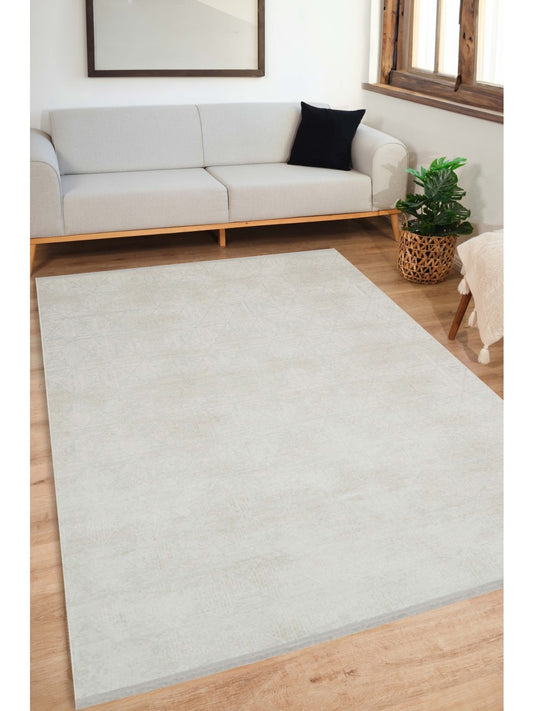 Rugs Depot Cream Modern Alin AL003 Area Rug – 100% Acrylic, Non‑Shed, Easy‑Clean, Durable | Bedroom, Study, Kids Room, Entryway