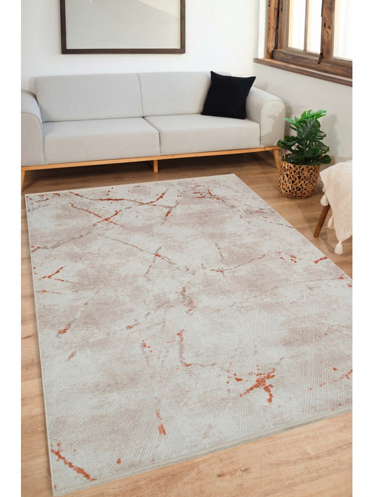 Rugs Depot Cream Modern Alin AL004 Area Rug – 100% Acrylic, Non‑Shed, Easy‑Clean, Durable | Bedroom, Study, Kids Room, Entryway