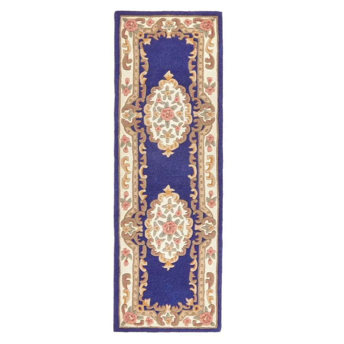 Shensi Navy Medallion Rug — room photo 6