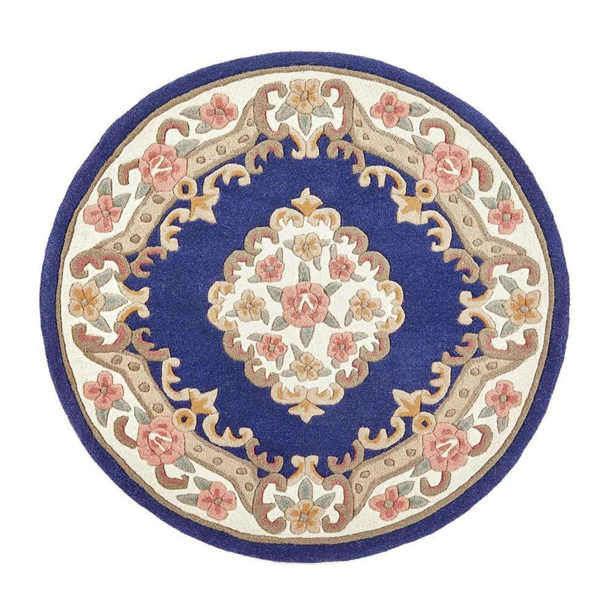 Shensi Navy Medallion Rug — room photo 7