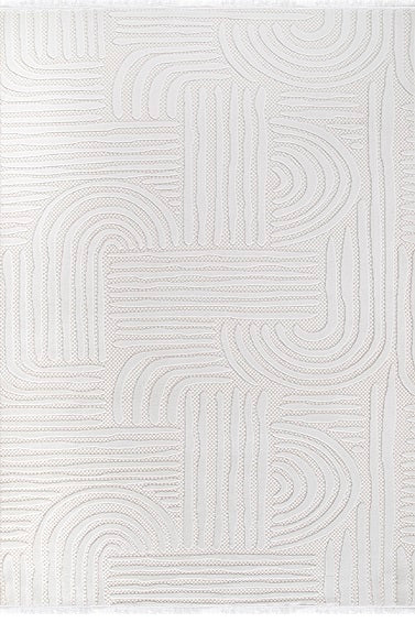 Rugs Depot Cream Modern Boyut BY006 Area Rug – Polypropylene and Polyester, Non‑Shed, Easy‑Clean, Durable | Bedroom, Study, Kids Room, Entryway