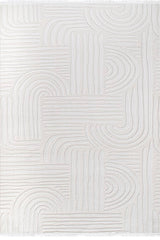 Rugs Depot Cream Modern Boyut BY006 Area Rug – Polypropylene and Polyester, Non‑Shed, Easy‑Clean, Durable | Bedroom, Study, Kids Room, Entryway