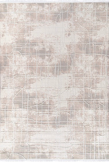 Rugs Depot Cream Modern Boyut BY009 Area Rug – Polypropylene and Polyester, Non‑Shed, Easy‑Clean, Durable | Bedroom, Study, Kids Room, Entryway