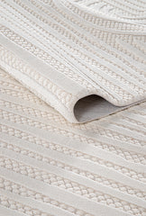 Rugs Depot Cream Modern Boyut BY006 Area Rug – Polypropylene and Polyester, Non‑Shed, Easy‑Clean, Durable | Bedroom, Study, Kids Room, Entryway