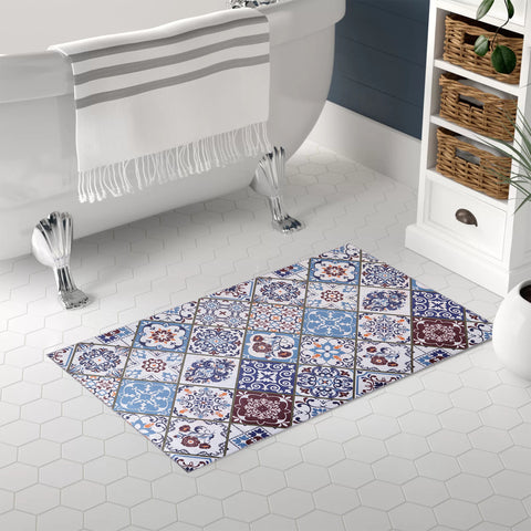 Rugs Depot Modern Beige Floral Washable Rug Design 4002