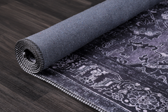 Rugs Depot Tribal Black Geometric Medallion Washable Rug Design 1318