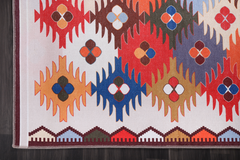 Rugs Depot NH303 – Machine Washable Multicolor Kilim Rug | Traditional Anatolian Geometric Carpet for Living Room, Bedroom & Dining