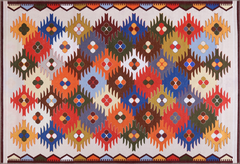 Rugs Depot NH303 – Machine Washable Multicolor Kilim Rug | Traditional Anatolian Geometric Carpet for Living Room, Bedroom & Dining