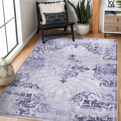 Rugs Depot Modern Beige Floral Washable Rug Design NL1009