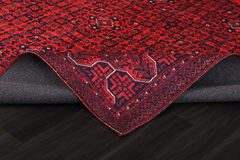 Rugs Depot NH1317 – Machine Washable Bokhara Red Rug | Classic Geometric Oriental Carpet for Living Room & Bedroom