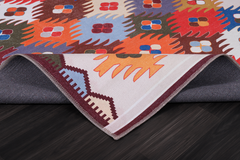 Rugs Depot NH303 – Machine Washable Multicolor Kilim Rug | Traditional Anatolian Geometric Carpet for Living Room, Bedroom & Dining