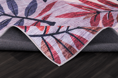 Rugs Depot Modern Beige Floral Washable Rug Design 3001