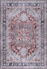 Rugs Depot Bohemian Grey Striped Washable Rug Design K1