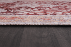 Rugs Depot Traditional Blue Abstract Washable Rug Design R4