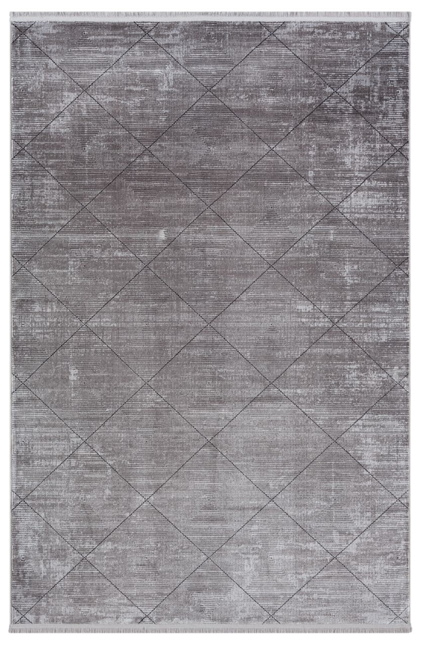 Rugs Depot Grey Modern Mazzini 1489 Area Rug – 60% Viscose and 40% Acrylic, Non‑Shed, Easy‑Clean, Durable | Bedroom, Study, Kids Room, Entryway