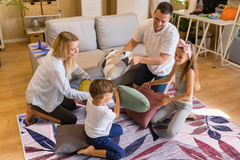 Rugs Depot Modern Beige Floral Washable Rug Design 3001