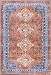 Rugs Depot Tribal Multicolor Geometric Washable Rug Design R1