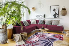 Rugs Depot Modern Beige Floral Washable Rug Design 3001