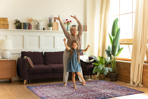 Rugs Depot Kilim Red Medallion Washable Rug Design 1486