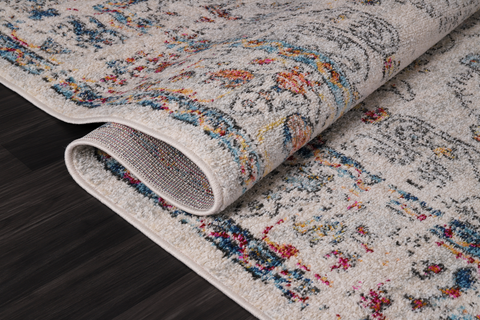 Vintage Area Rug 7659 – Beige Traditional Pattern