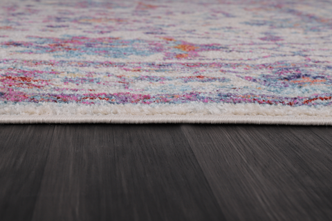 Vintage Area Rug 7658 – Purple Distressed Floral