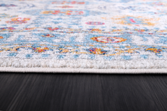 Vintage Area Rug 7650 – Cream Distressed Medallion