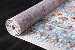 Vintage Area Rug 7650 – Cream Distressed Medallion