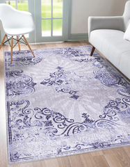 Rugs Depot Modern Beige Floral Washable Rug Design NL1009