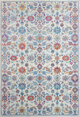 Vintage Area Rug 7660 – Ivory Multicolor Classic