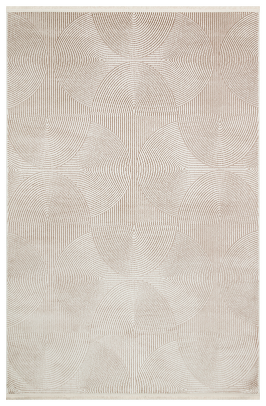Rugs Depot Beige Modern Cunda CN011 Area Rug – 100% Acrylic, Non‑Shed, Easy‑Clean, Durable | Bedroom, Study, Kids Room, Entryway