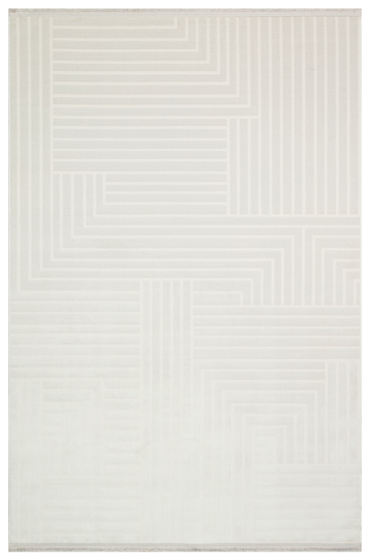 Rugs Depot Beige Modern Cunda CN014 Area Rug – 100% Acrylic, Non‑Shed, Easy‑Clean, Durable | Bedroom, Study, Kids Room, Entryway