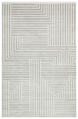 Rugs Depot Grey Modern Cunda CN015 Area Rug – 100% Acrylic, Non‑Shed, Easy‑Clean, Durable | Bedroom, Study, Kids Room, Entryway