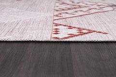 Rugs Depot - Bohemian Grey Striped Washable Rug, Design NL1002