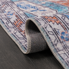 Rugs Depot Ð Kilim Red Medallion Washable Rug Ð Design NL1015