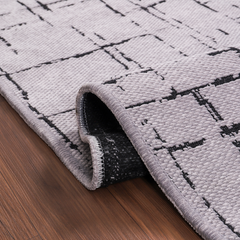 Machine Washable Rug NT201 – GREY Soft Chenille