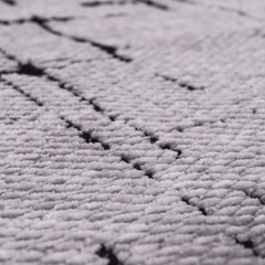 Machine Washable Rug NT201 – GREY Soft Chenille