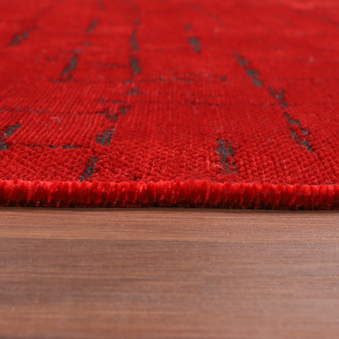 Machine Washable Rug NT201 – RED Soft Chenille