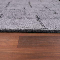 Machine Washable Rug NT201 – DARK GRAY Soft Chenille