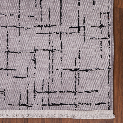 Machine Washable Rug NT201 – GREY Soft Chenille