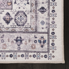 Rugs Depot - Modern Beige Floral Washable Rug - Design KELIM2001