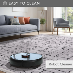 Machine Washable Rug NT201 – GREY Soft Chenille
