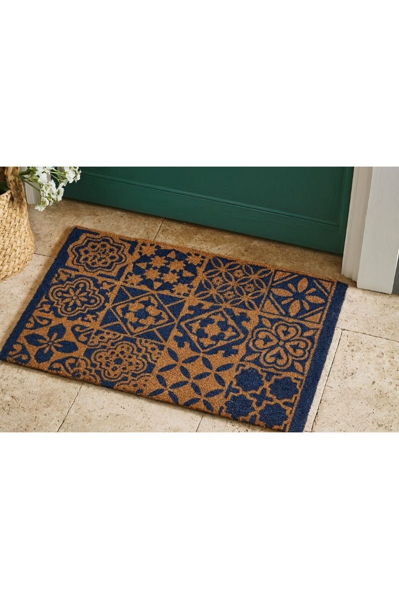 Coir Tile Blue Mat  40x70 cm | 140 — room photo 2
