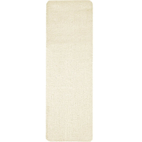 Washable Ghost Ivory Shaggy Rug