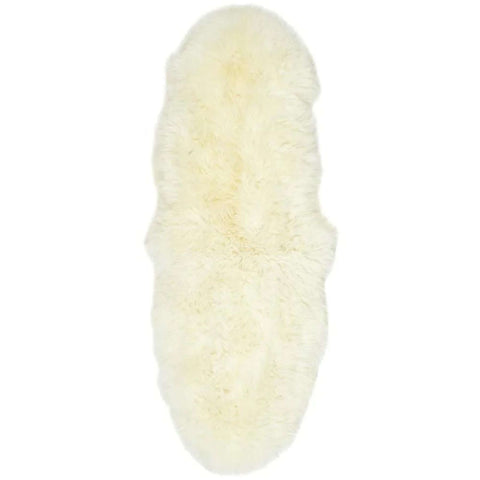 Genuine Natural Cream Sheepskin Faux Fur Rug