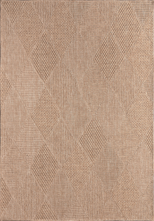 Rugs Depot Brown Kilim Flatweave Doku DH002 Area Rug – Durable Synthetic Fibres, Bedroom, Study, Kids Room, Entryway