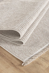 Rugs Depot White Modern Ecoloop EC001 Area Rug – 100% Polyester, Non‑Shed, Easy‑Clean, Durable | Bedroom, Study, Kids Room, Entryway