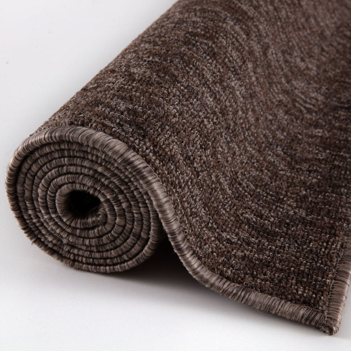 Flex Brown Low Pile Solid Rug — room photo 5