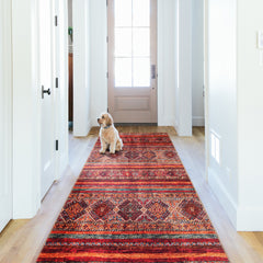 Rugs Depot NL1007 – Machine Washable Tribal Diamond Rug | Multicolor Striped Kilim-Inspired Carpet for Living Room, Bedroom & Dining