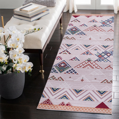 Rugs Depot - Bohemian Grey Striped Washable Rug, Design NL1002