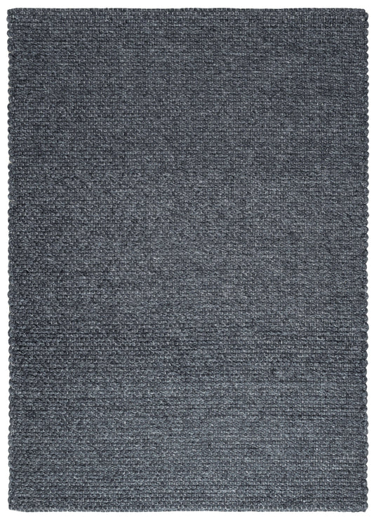 Solid Design Low Pile Eco Charcoal Rug
